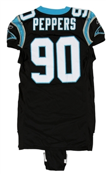 2004 Julius Peppers Game Used Carolina Panthers Black Jersey (Mears)